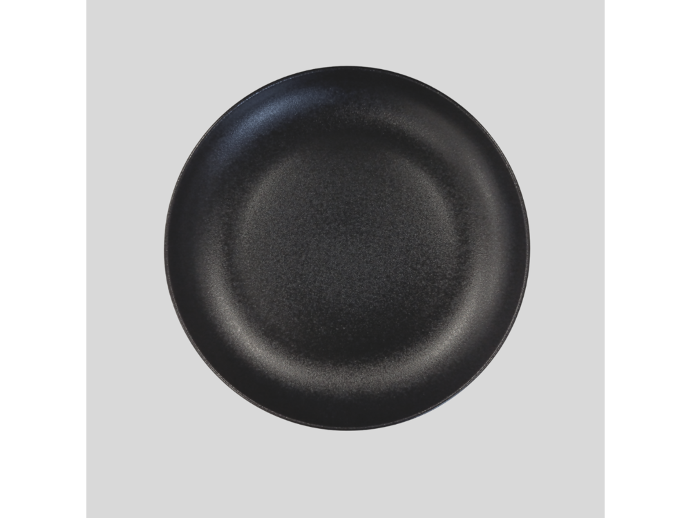 Lubiana shallow plate Rondo, Ø22 cm, black